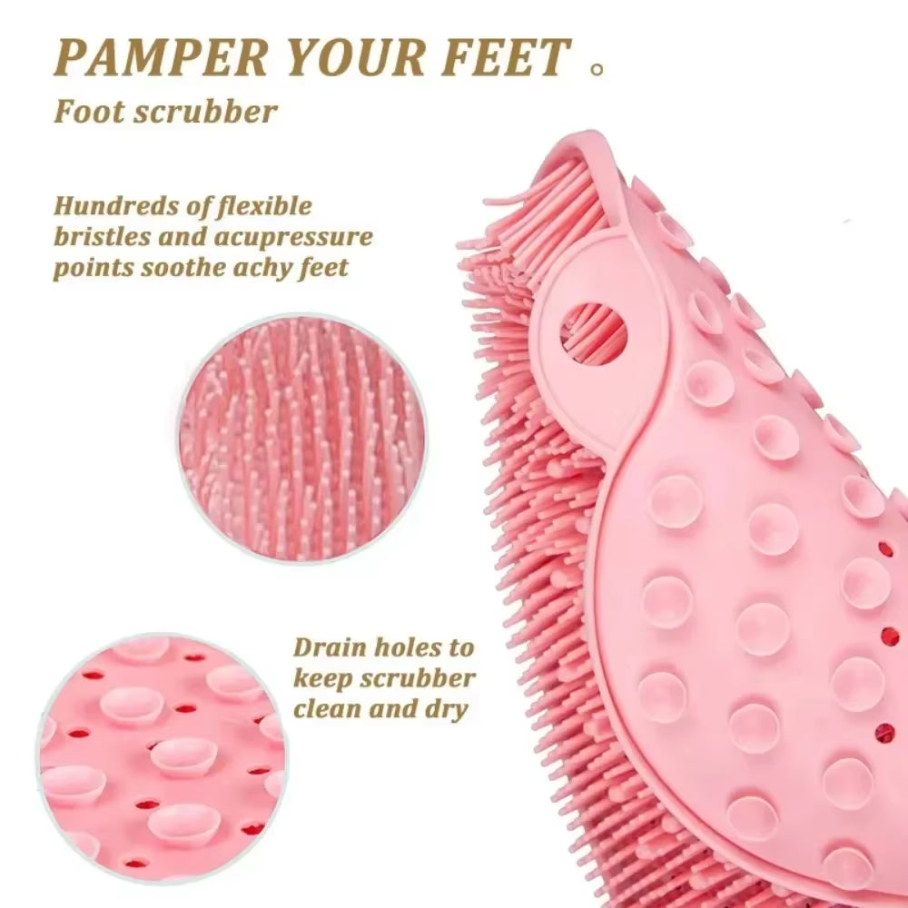 Ultimate Spa-Style Exfoliating Shower Mat – 5-in-1 Silicone Scrubbing & Massaging Solution